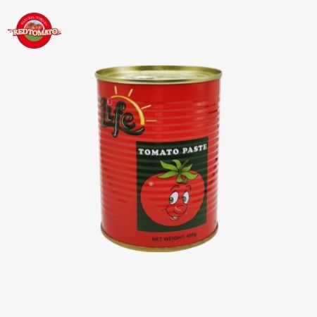 400g de pâte de tomate en conserve facile à ouvrir le couvercle Double concentré Chine Production d'usine Prix d'usine