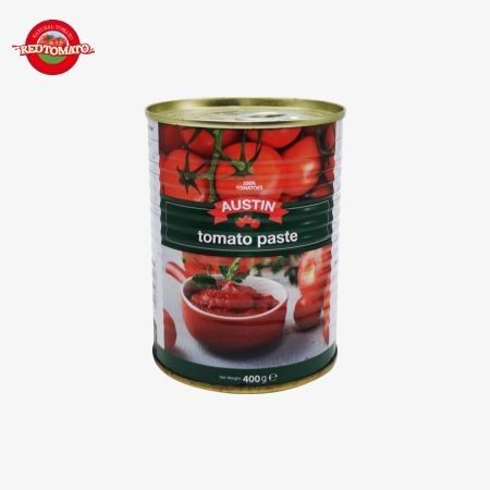 400g de pâte de tomate en conserve facile à ouvrir le couvercle Double concentré Chine Production d'usine Prix d'usine