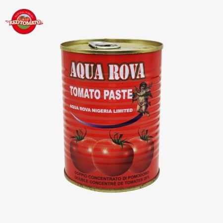 425 g de pâte de tomate en conserve en conserve avec couvercle facile à ouvrir 30% à 100% de pureté