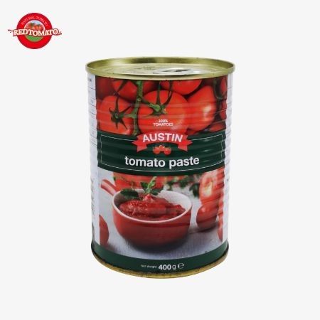 425 g de pâte de tomate en conserve en conserve avec couvercle facile à ouvrir 30% à 100% de pureté