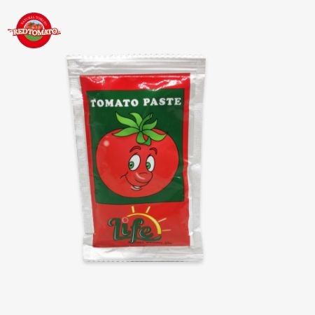 OEM Prix d' usine Pâte de tomate ISO en poche, 30% à 100% de pureté 50g Sachet plat Pâte de tomate rouge