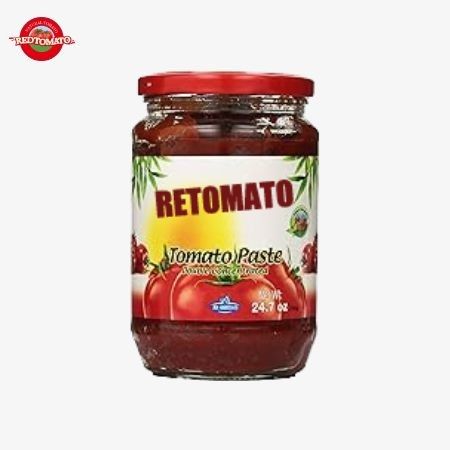 Pâte de tomate en pot sucré et aigre 250 ml saveur et couleur naturelles