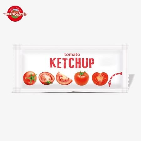 Un sac de ketchup, 18 grammes de tomates naturelles pour la sauce.