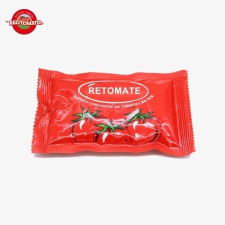 Un sac de ketchup, 18 grammes de tomates naturelles pour la sauce.