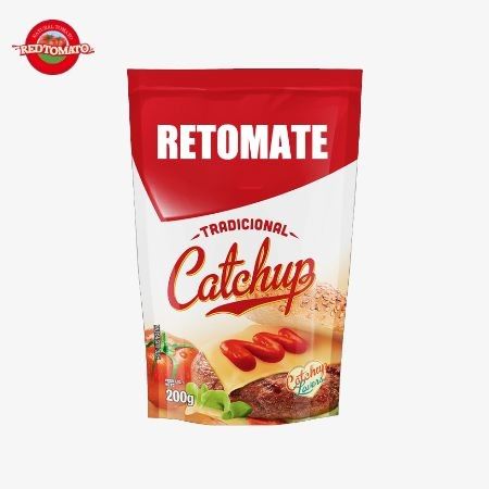Fabrique Produit OEM Sachet Ketchup 200g Condiment Pour Les Burgers Et Les Sandwiches Prix d'usine