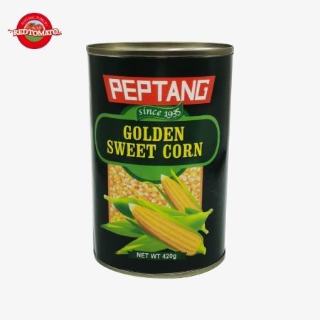 Des légumes mélangés frais en conserve, 425 g de maïs sucré en conserve.