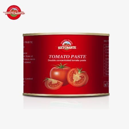 70g boîte de concentré de tomate haut de gamme à couvercle facile à ouvrir pour une expérience conviviale