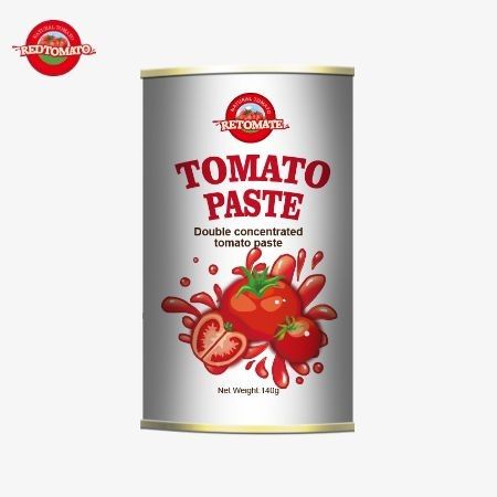 140g de pâte de tomate en conserve présentant notre nouvelle qualité supérieure et exceptionnellement pratique