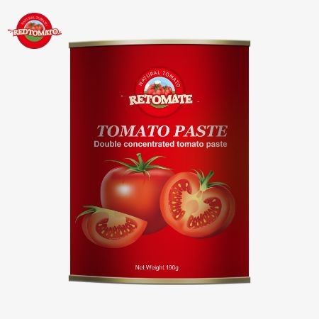 Conforme aux normes ISO HACCP et BRC ainsi qu'aux normes de production de la FDA 198g de pâte de tomate en conserve