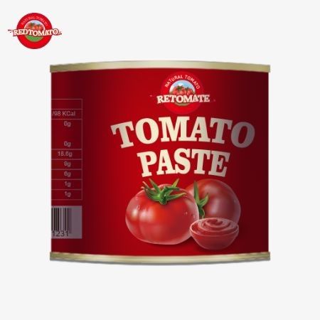 210 g de pâte de tomate en conserve produite conformément aux normes de production ISO HACCP BRC et FDA