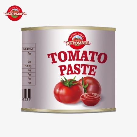 La pâte de tomate en conserve 210g respecte les normes internationales de qualité, y compris les réglementations ISO HACCP BRC et FDA