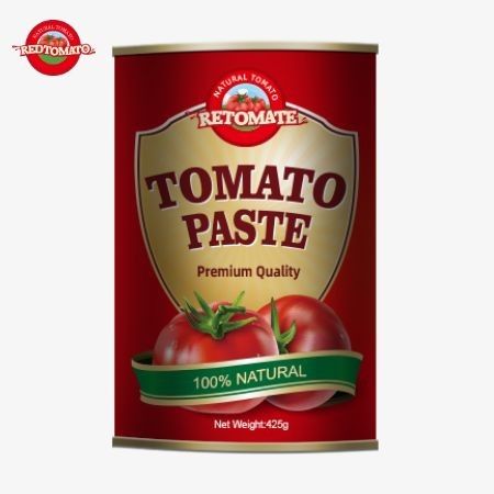 La fabrication des boîtes de 425 g de pâte de tomate est conforme aux normes internationales établies par ISO HACCP BRC et FDA