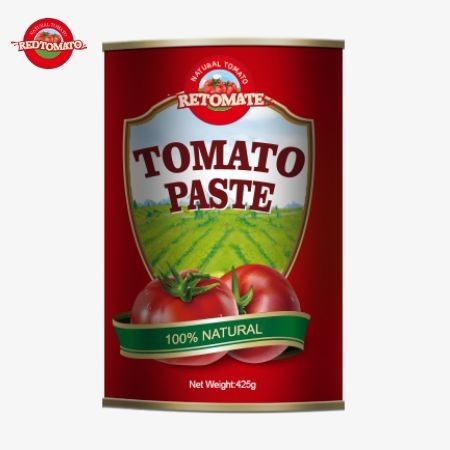 La pâte de tomate en conserve de 425 g respecte les normes mondiales établies par les règlements ISO HACCP BRC et FDA