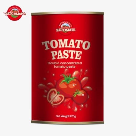 La pâte de tomate en conserve de 425 g Les normes mondiales établies par les règlements ISO HACCP BRC et FDA