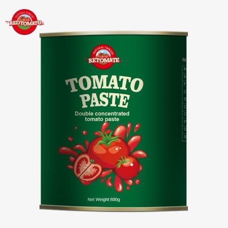 800g de pâte de tomate en conserve est strictement conforme à un large éventail de normes internationales de qualité et de sécurité