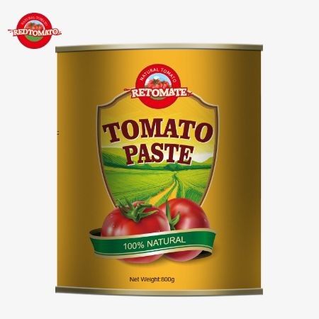 Notre pâte de tomate en conserve de 800 g répond aux normes internationales de qualité ISO HACCP BRC et FDA