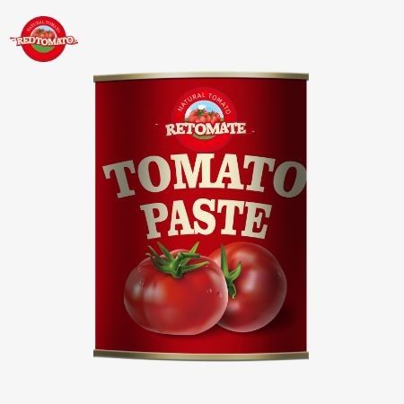 850g de pâte de tomate en conserve de qualité supérieure, 28/30% de concentration de Brix, méticuleusement fabriquée en Chine.