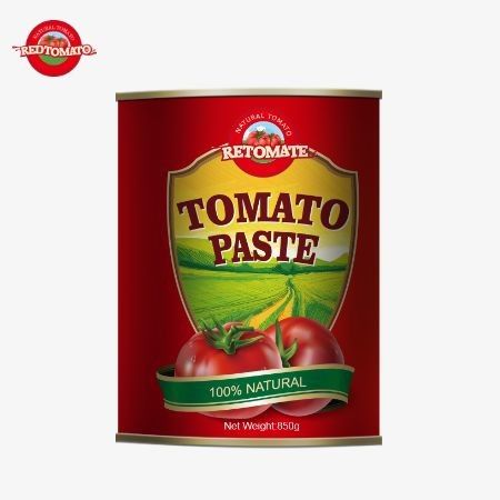 Fabriqué en Chine 850g de pâte de tomate en conserve de qualité supérieure Fièrement caractéristiques A 28/30% de concentration de Brix