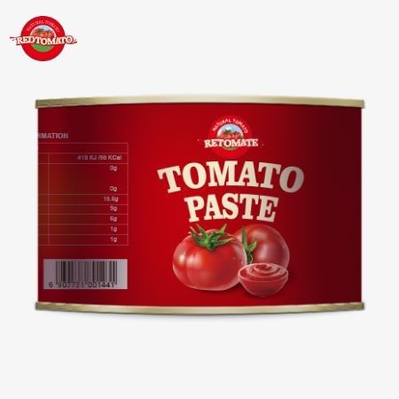 Aliments en conserve de tomates de haute qualité 28-30% Pâte de tomate concentrée en 2200g pour cuisinier musulman africain halal