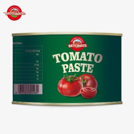 Produit de tomate en conserve de haute qualité de 2200g avec 28-30% de pâte de tomate concentrée
