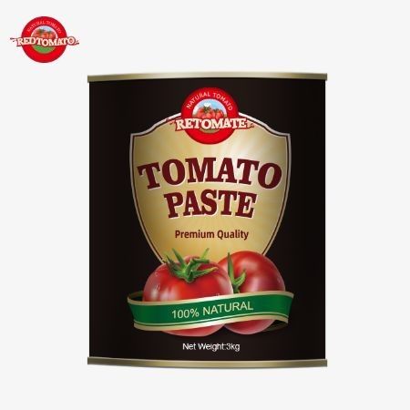 Production Ventes Pâte de tomate en conserve de haute qualité de 3 kg Conformément aux normes de production ISO HACCP BRC FDA