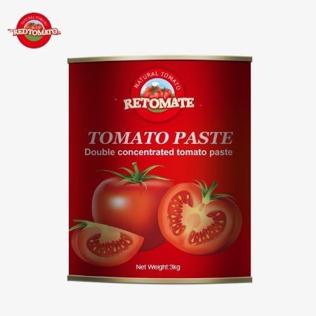 3 kg de pâte de tomate en conserve répondent aux normes de production ISO HACCP BRC et FDA
