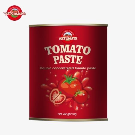 Notre pâte de tomate en conserve de 3 kg répond aux normes de production établies par ISO HACCP BRC et FDA