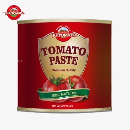 La pâte de tomate en conserve de 4500g est conforme aux normes ISO HACCP et BRC en plus des normes de production de la FDA