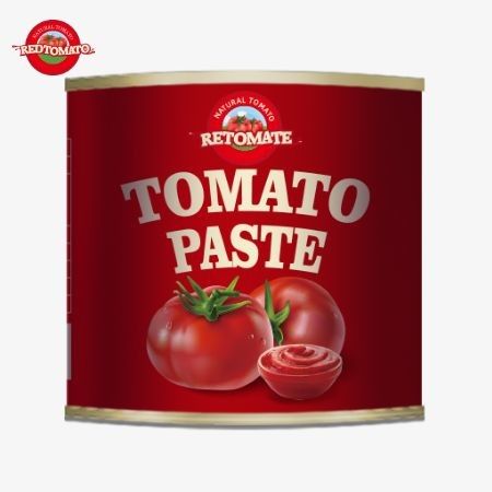 4500g de pâte de tomate en conserve répond aux normes ISO HACCP et BRC, ainsi qu'aux normes de production de la FDA