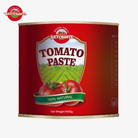 2024 Pâte de tomate de haute qualité avec 4,5 kg d'emballage en vrac 28-30 type d'emballage Brix