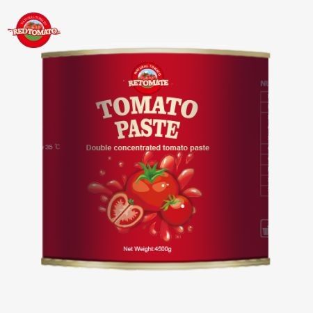 Une pâte de tomate de haute qualité de 2024 grammes, emballée dans des sachets en vrac de 4500 grammes avec une concentration de 28-30 Brix.