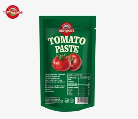 Prix d'usine pour les sacs d'emballage de pâte de tomate en sachet debout de 50 g par fabricant