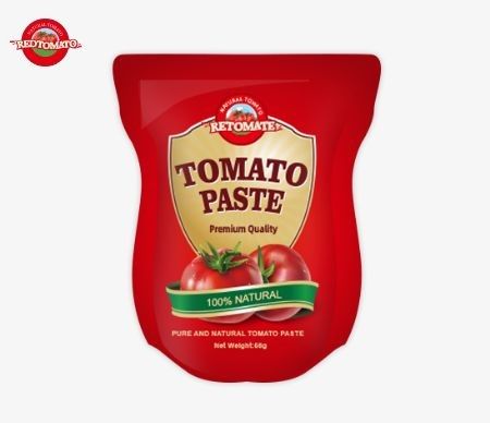 56 g de pâte de tomate double concentrée, de pureté allant de 28% à 100%