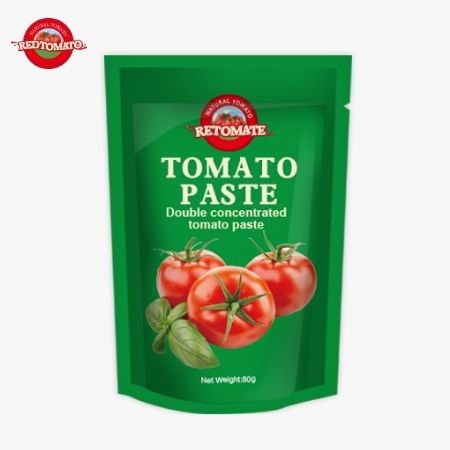 80g de pâte de tomate double concentrée disponible avec des niveaux de pureté allant de 30% à 100%