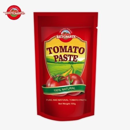 Une pâte de tomate de 100 g de qualité supérieure provenant d'une usine réputée en Chine.