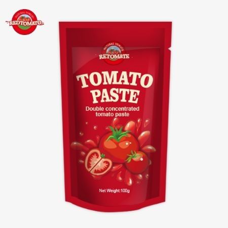 Pâte de tomate 100% pureté en sachet de tomate à 100g