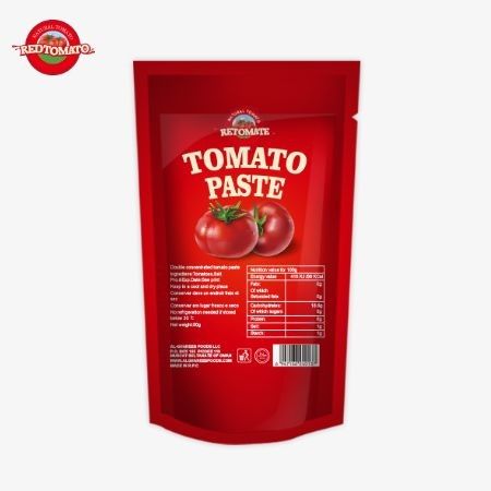 Pâte de tomate ISO en poche 227 g Pâte de tomate double concentrée de pureté allant de 30% à 100%