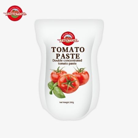 Ce sachet contient 250 g de pâte de tomate douce et épicée avec une pureté de 30% à 100%