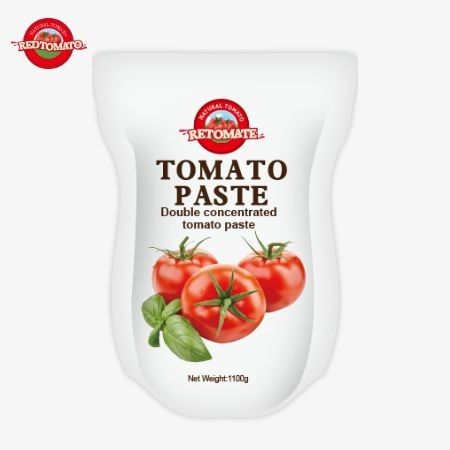 1100g de sachet de pâte de tomate répond aux normes ISO HACCP et BRC pour la conformité aux prix d'usine