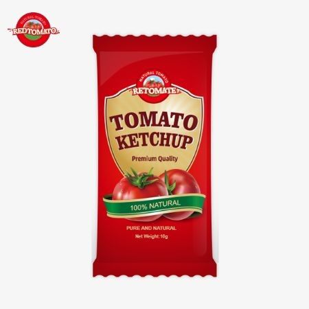 10 grammes de ketchup au goût sucré et pur naturel