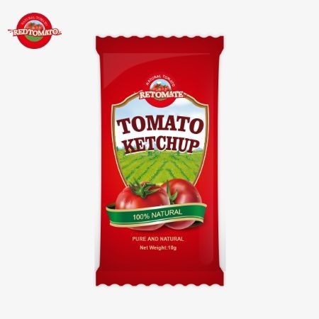 10 grammes de ketchup au goût sucré et pur naturel