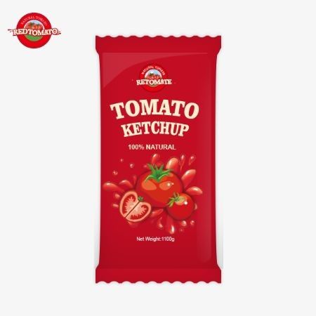 10 grammes de ketchup de tomate offrent une saveur sucrée et riche avec des ingrédients naturels à un prix d'usine