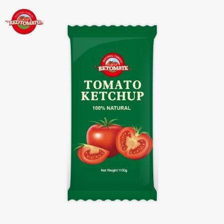 10 grammes de ketchup de tomate offrent une saveur sucrée et riche avec des ingrédients naturels à un prix d'usine