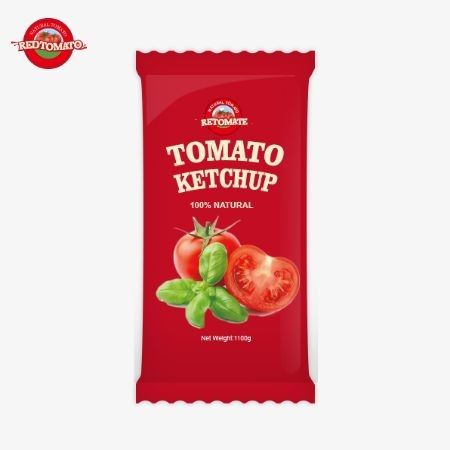 Un sachet de ketchup de tomate de 10 grammes offre une saveur douce et riche avec des ingrédients naturels disponibles à un prix d'usine