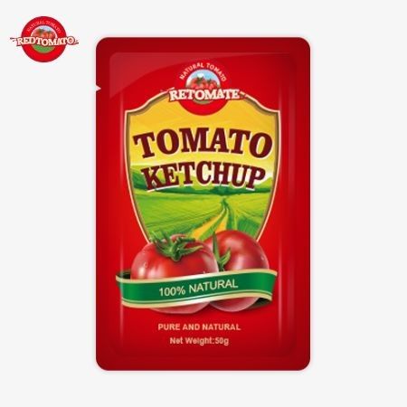 Fabrique personnalisée 50g S sachets de ketchup pour fournir la certification ISO HACCP FDA Le monde le plus vendu