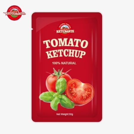 La Chine des sachets de ketchup haut de gamme de 50 g, certifiés par ISO HACCP et FDA prix d'usine