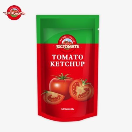 Chine Originaux de l'usine ISO Sachet de ketchup 56g saveur naturelle pure goût sucré et aigre