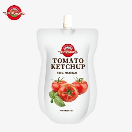 70g de ketchup avec une saveur naturelle pure est le prix d'usine Il répond aux normes internationales
