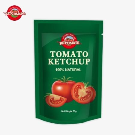 70g de ketchup avec une saveur naturelle pure est au prix d'usine et répond aux normes internationales