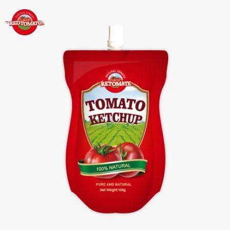 Chine OEM Prix d'usine 100g Sachet de ketchup sucré et acide Sachet tout-naturel
